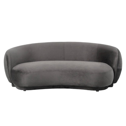Faze Collection Modern Three Seater Sofa in Light Grey Velvet