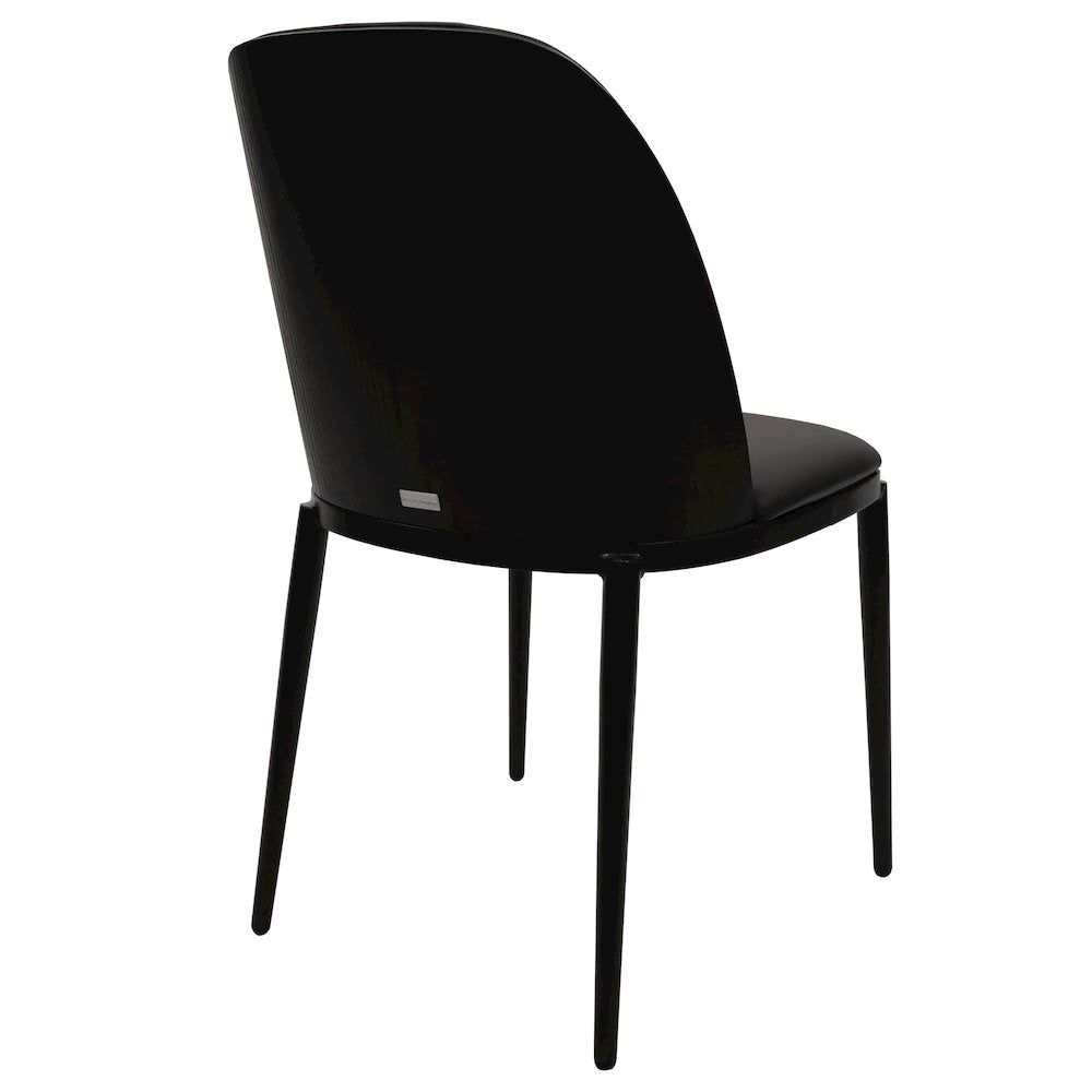 Zayle 7-Piece Dining Set with 55" Rectangular Dining Table in Black/Black