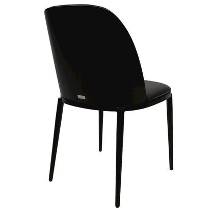 Zayle 7-Piece Dining Set with 55" Rectangular Dining Table in Black/Black