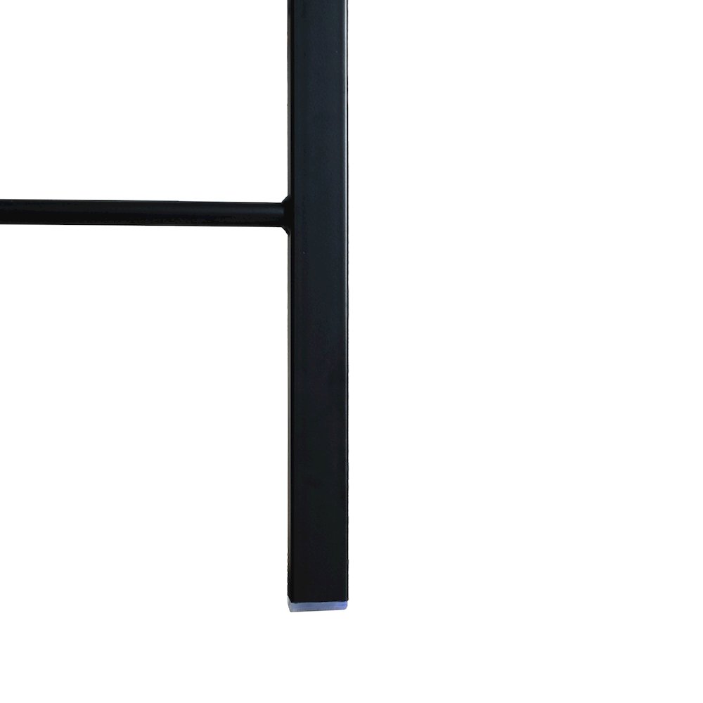 Menno Modern Acrylic Folding Chair Black Frame With Trans Black Seat