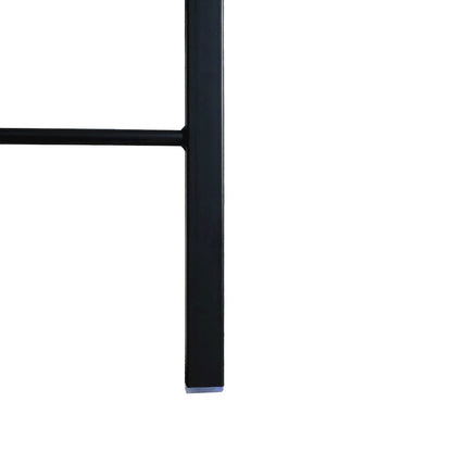 Menno Modern Acrylic Folding Chair Black Frame With Trans Black Seat
