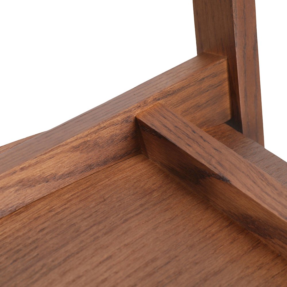 Rivo Collection Elegant Dining Chair in Dark Walnut Color Wood