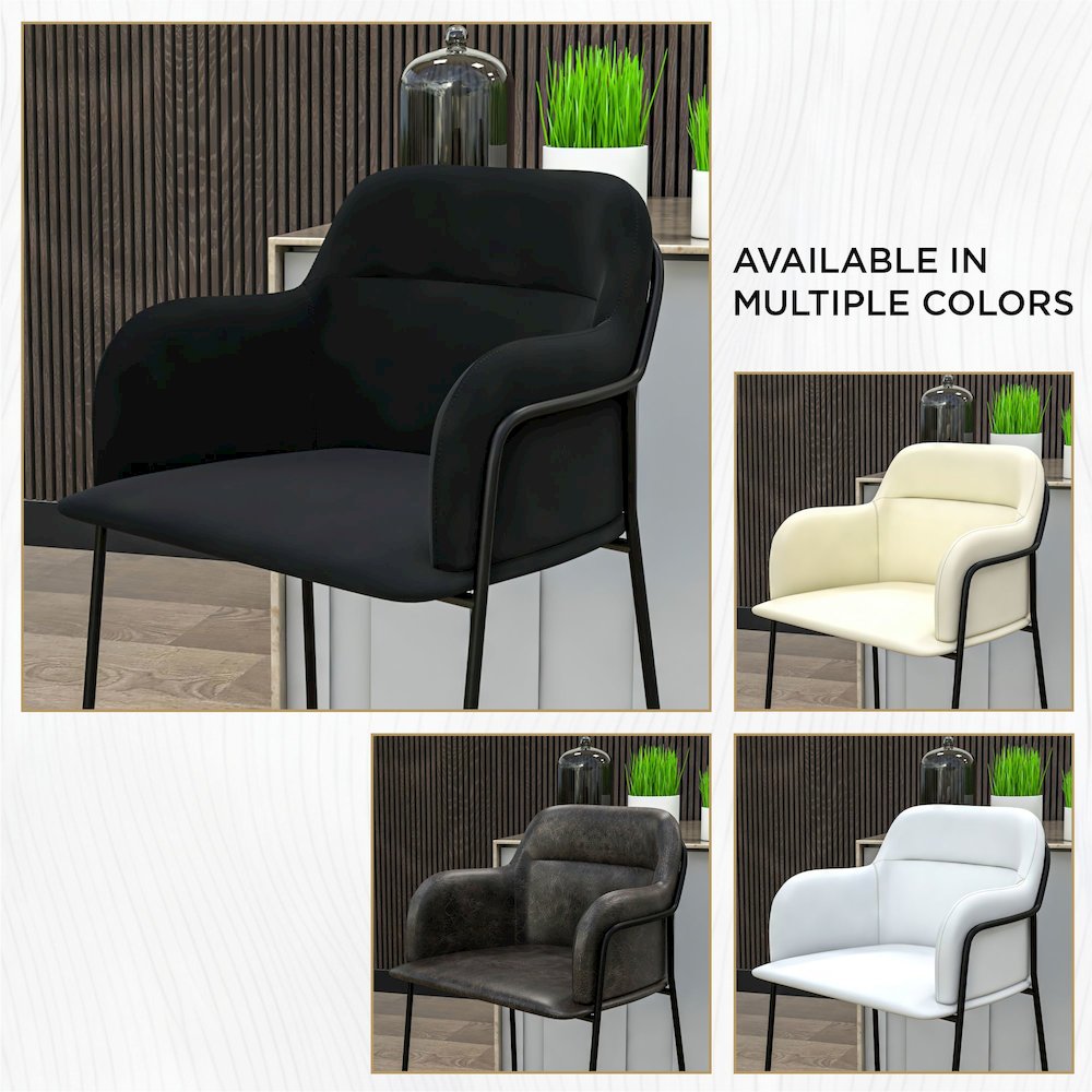 Axis Collection Modern Bar height Chair in Black