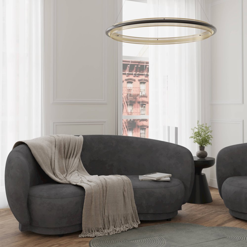 Faze Collection Modern Three Seater Sofa in Light Grey Velvet