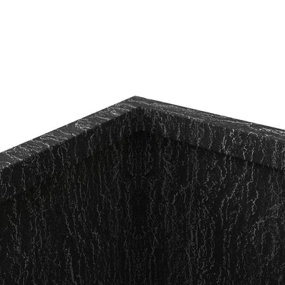 Verdura Series Cubic Poly Stone Planter in Dotted Blck 21.7 Cube