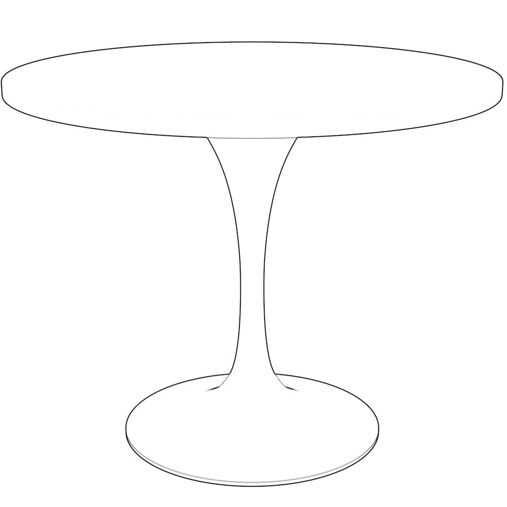 Verve Collection 36 Round Dining Table