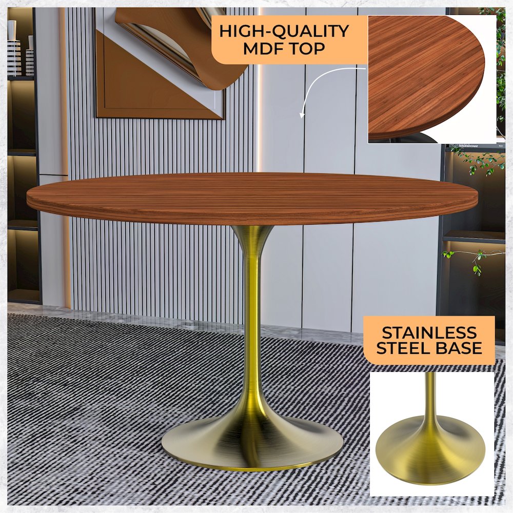 Verve Collection 48" Round Dining Table