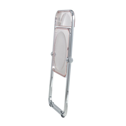 Lawrence Acrylic Folding Chair With Metal Frame, Set of 4