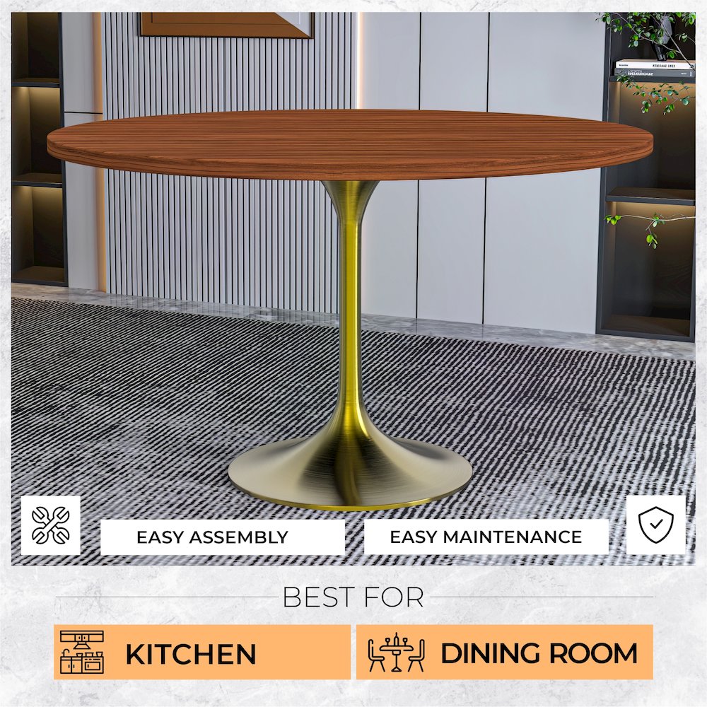 Verve Collection 48" Round Dining Table