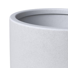 Crete Series Fiberstone Planter Set in Aged Concrete