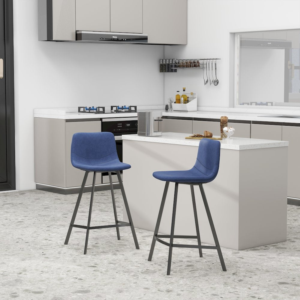 Elland - Counter stool - Peacock Blue