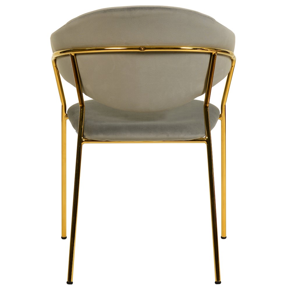 Bella Collection Modern Dining Chair in Light Grey Set of 2