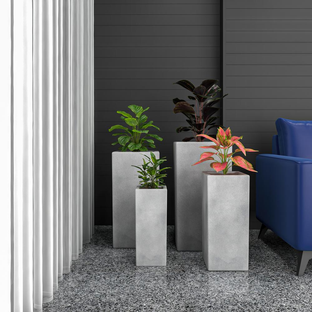Terra Planter Set Aged Concrete