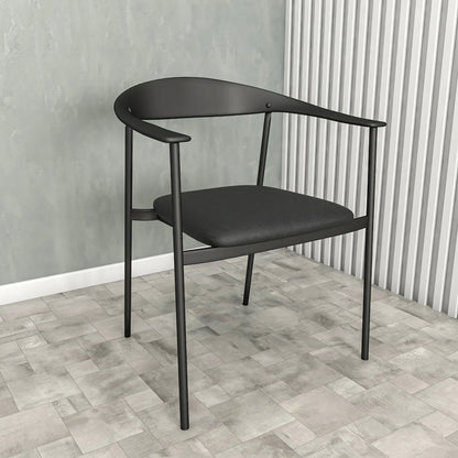Kora Collection Modern Dining Chair in Black - Set of 2