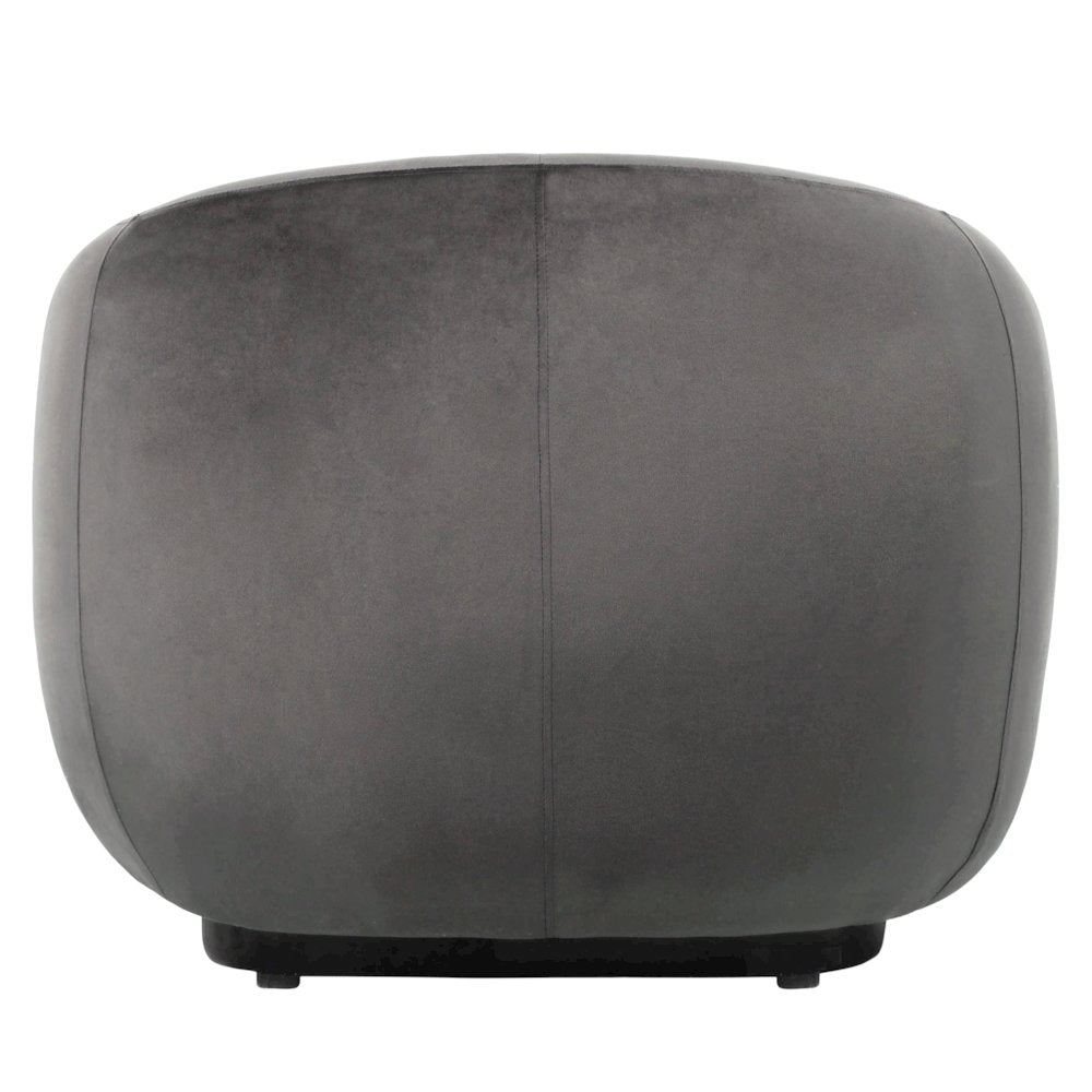 Faze Collection Modern Single Seater Sofa in Light Grey Velvet