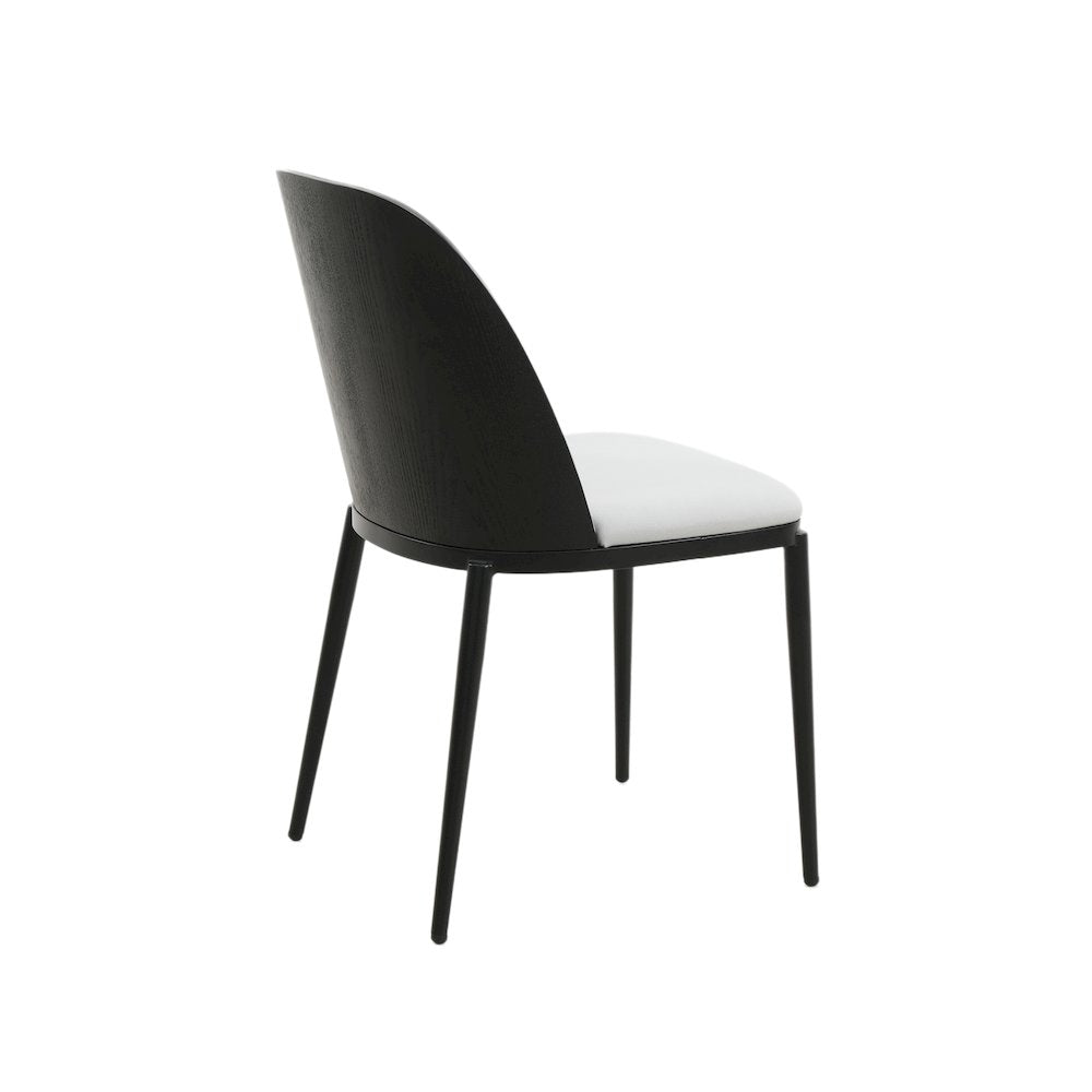 Zayle 7-Piece Dining Set with 55" Dining Table in Black/Platinum Blue