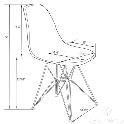Cresco Molded Eiffel Side Chair