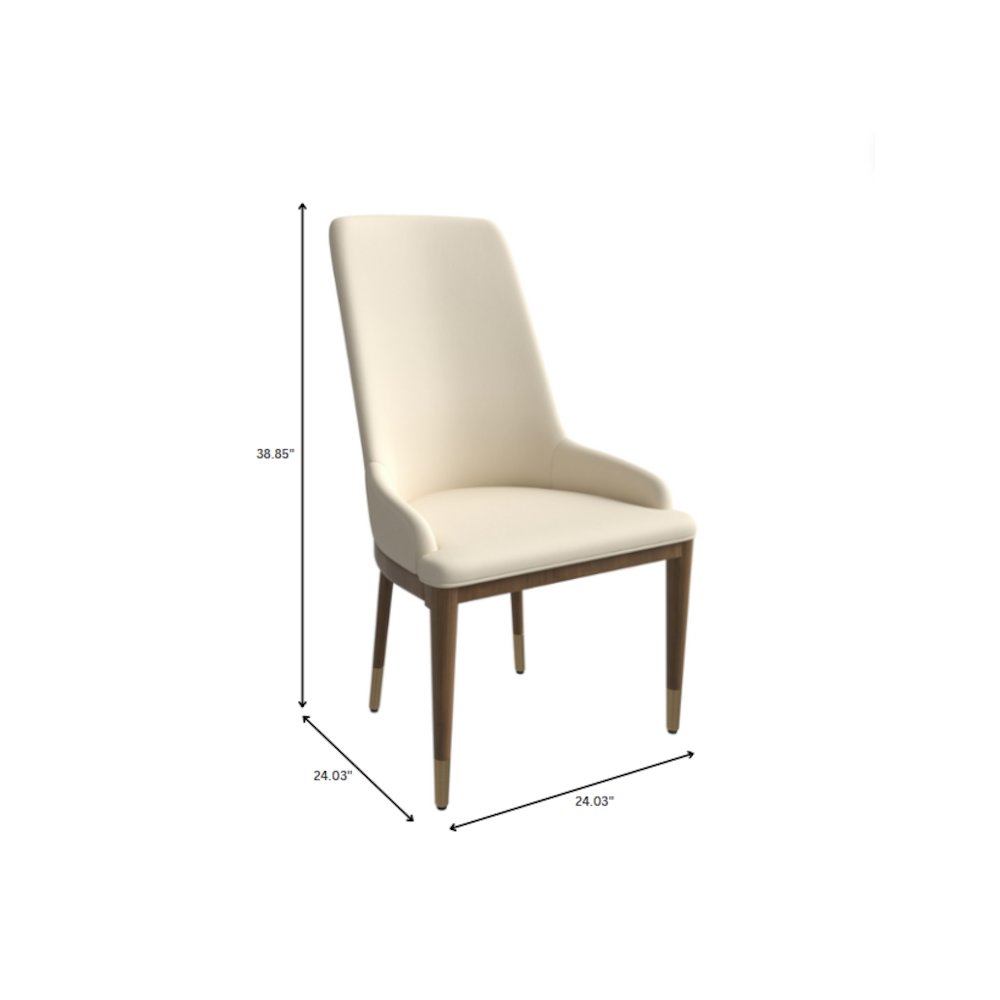 Viva Collection Modern Wooden Dining Chair in Light Toupe