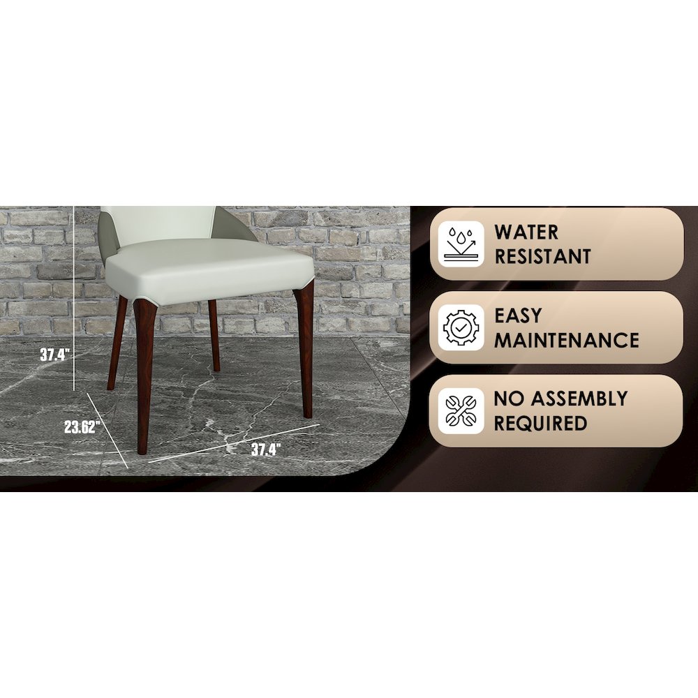 Havana Collection Modern Wooden Dining Chair in Toupe