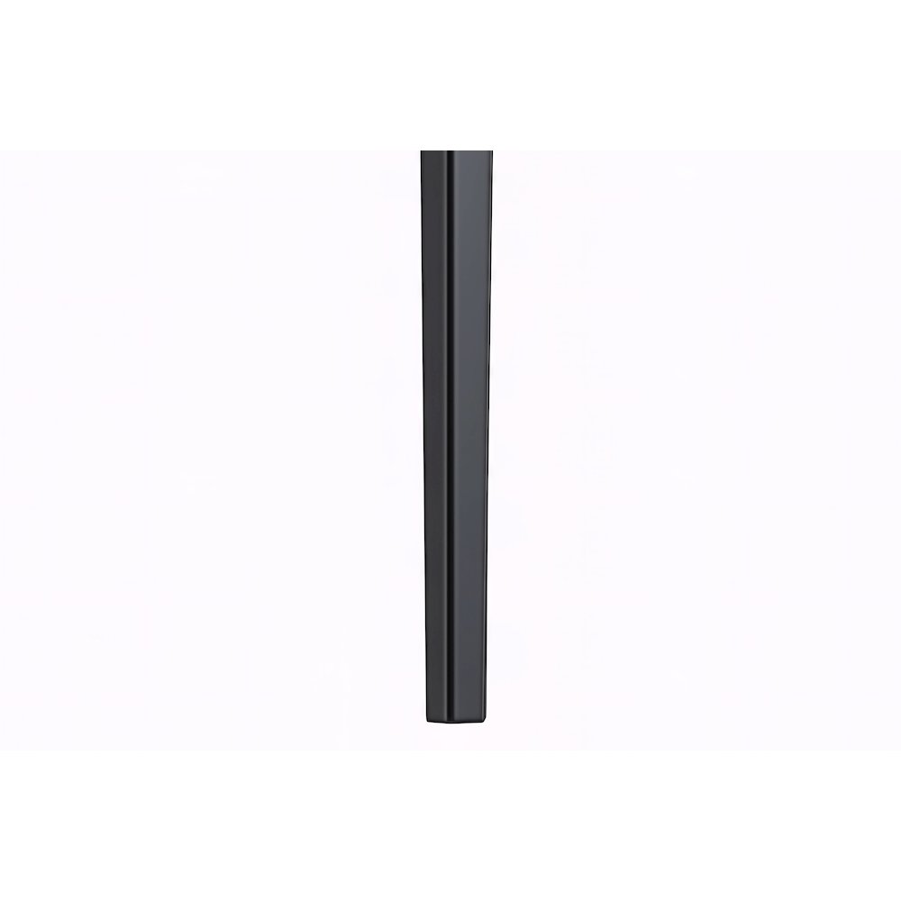 Avo Series Modern Dining Table Black Base, With 55 White/Gold Sintered Stone Top