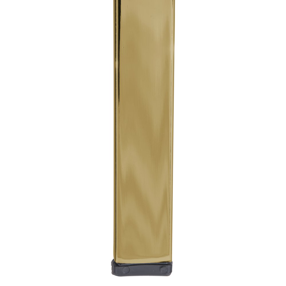 Menno Modern Acrylic Gold Base Folding Chair, Set of 2