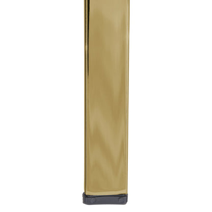 Menno Modern Acrylic Gold Base Folding Chair, Set of 2