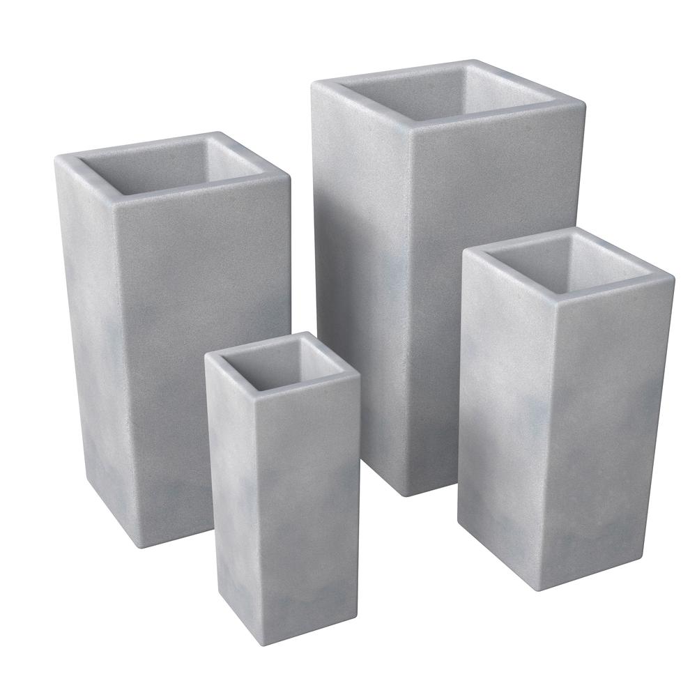 Terra Planter Set Aged Concrete