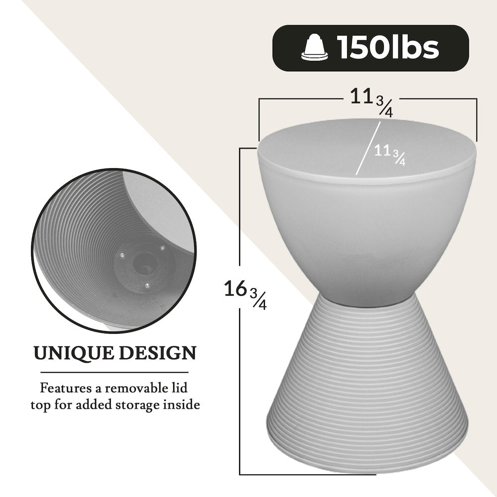 Modern Round  Boyd Side Table