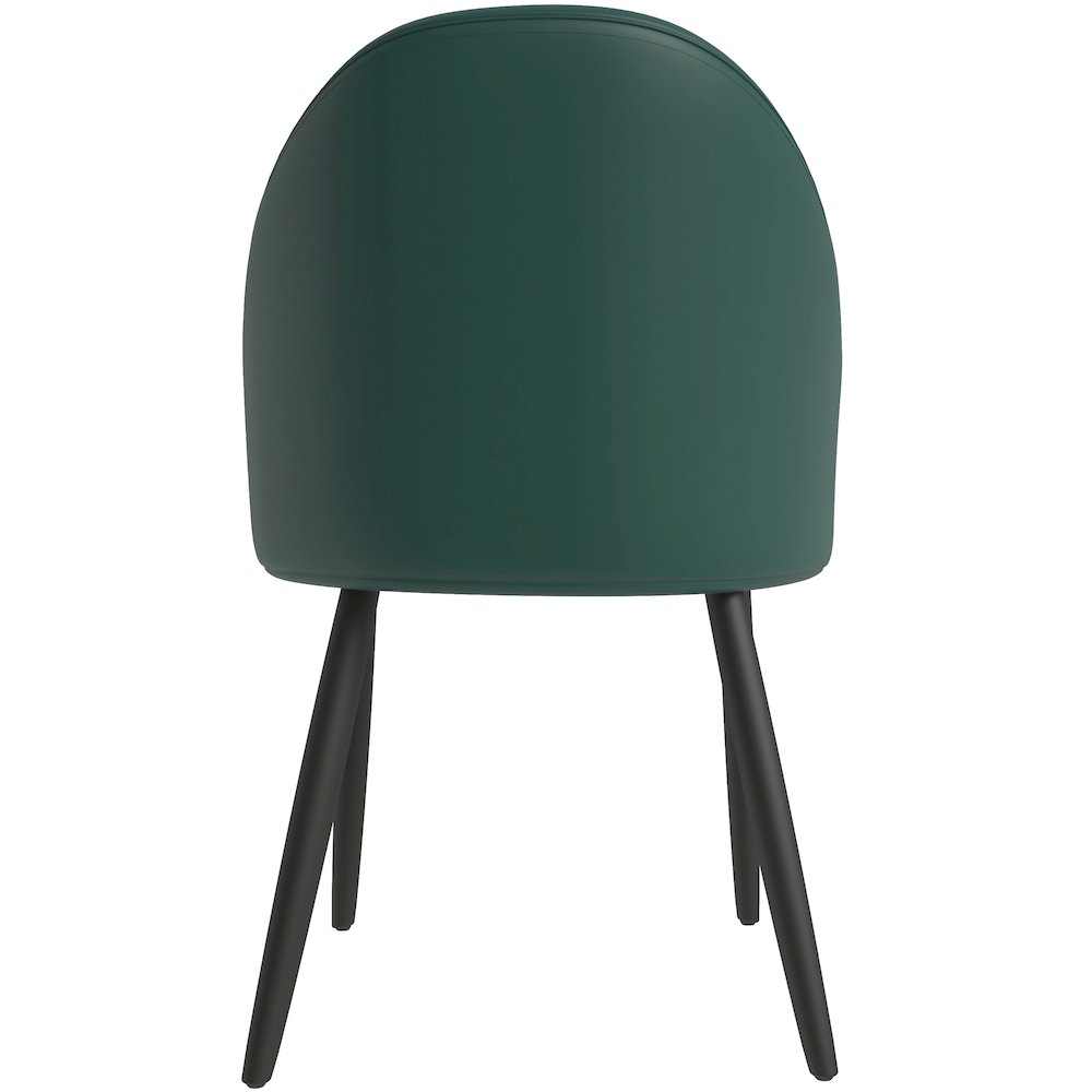 Paradiso Collection Modern Dining Seat in Green  Set of 2