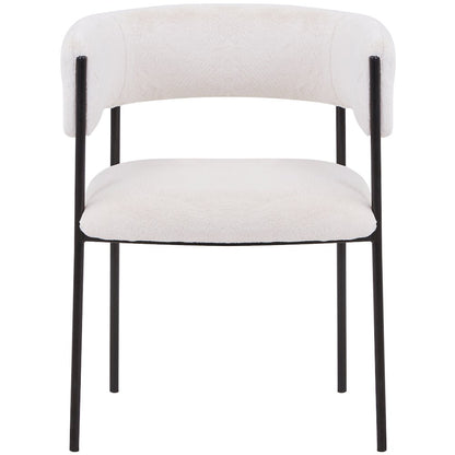 Gavin Series Modern Chair Black Frame in Light Brown Set of 4