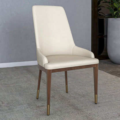 Viva Collection Modern Wooden Dining Chair in Light Toupe