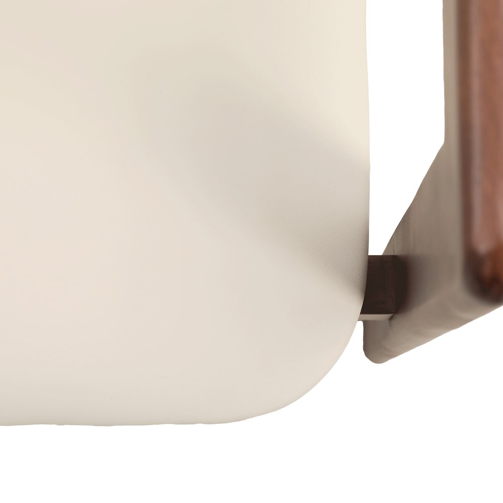 Velo Series Modern Dining Cha...lnut Color Wood with Toupe Seat Set of 4