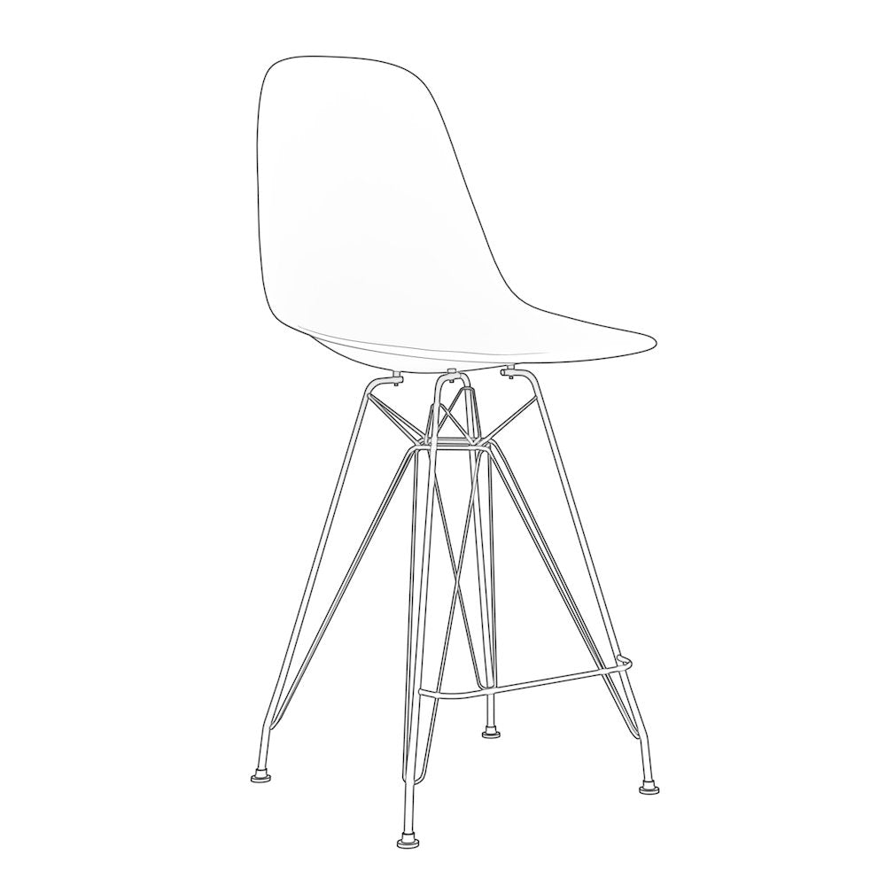 Cresco Molded Eiffel Side Chair
