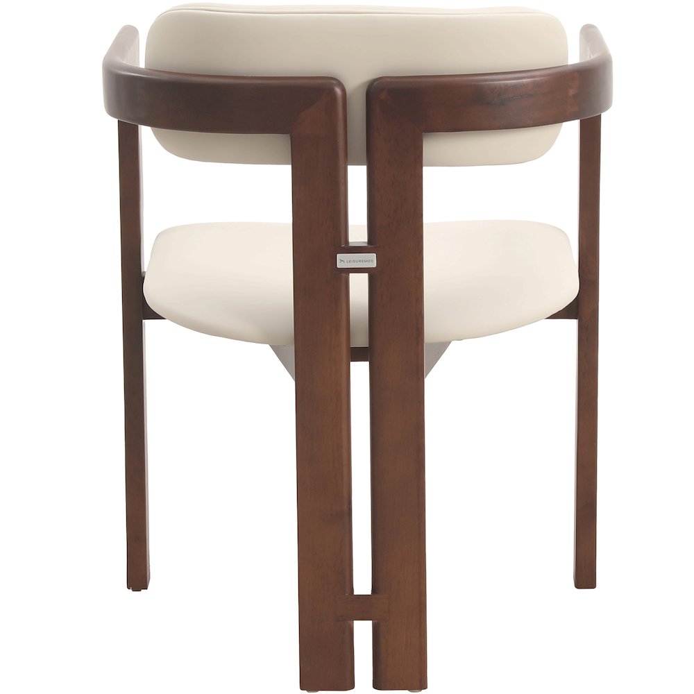 Velo Series Modern Dining Cha...lnut Color Wood with Toupe Seat Set of 4