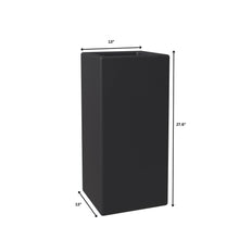 Terra Series Poly Stone Planter in Black 13" x 13" 27.6" High
