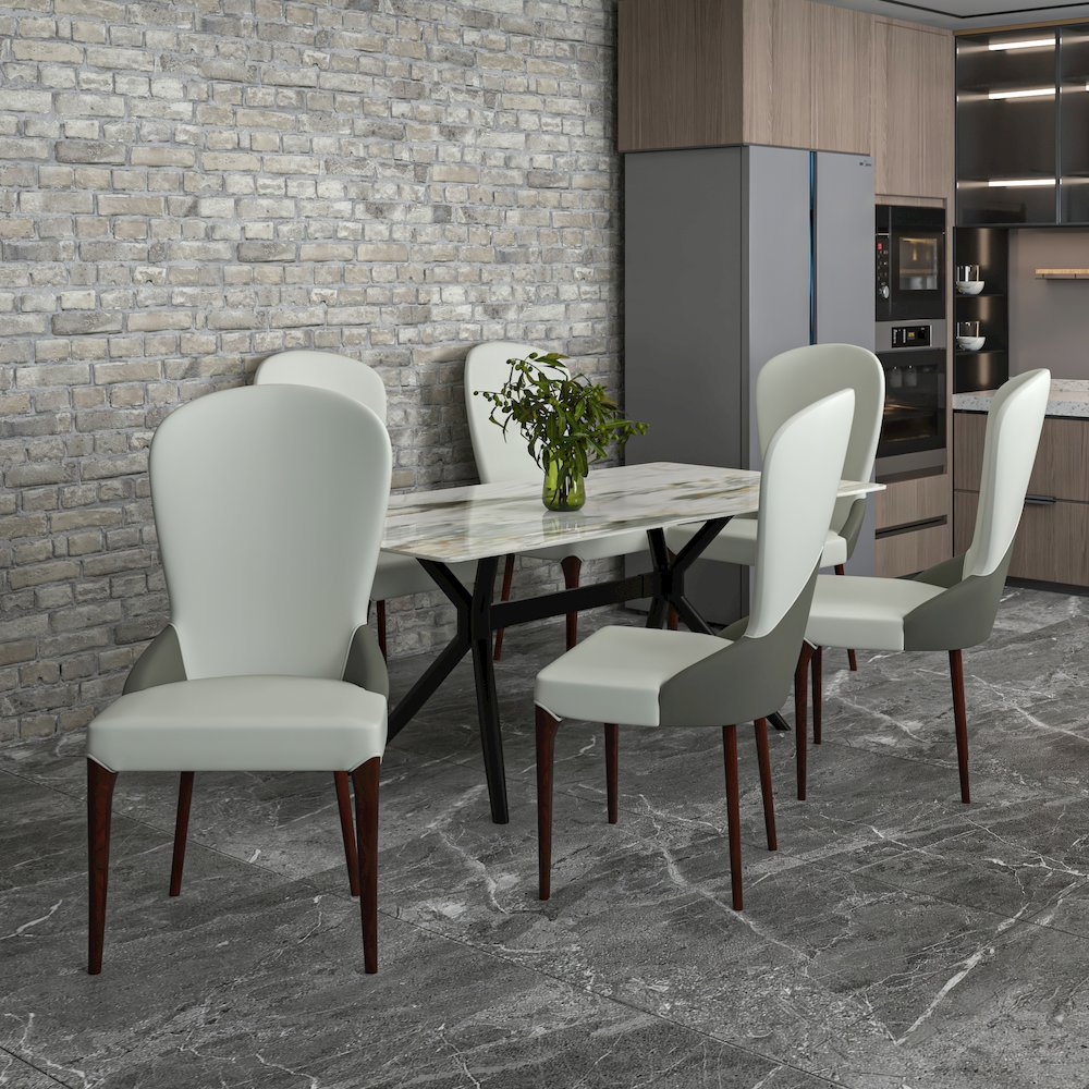 Havana Collection Modern Wooden Dining Chair in Toupe