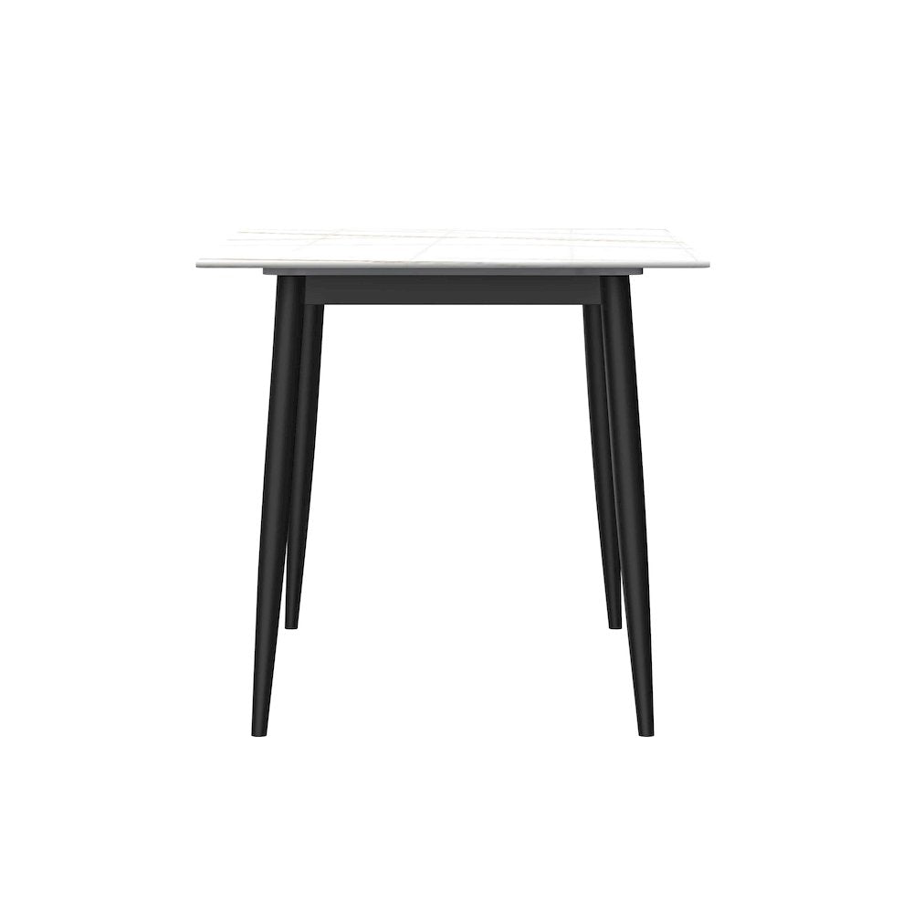 Zayle 7-Piece Dining Set with 55" Rectangular Dining Table in Grey