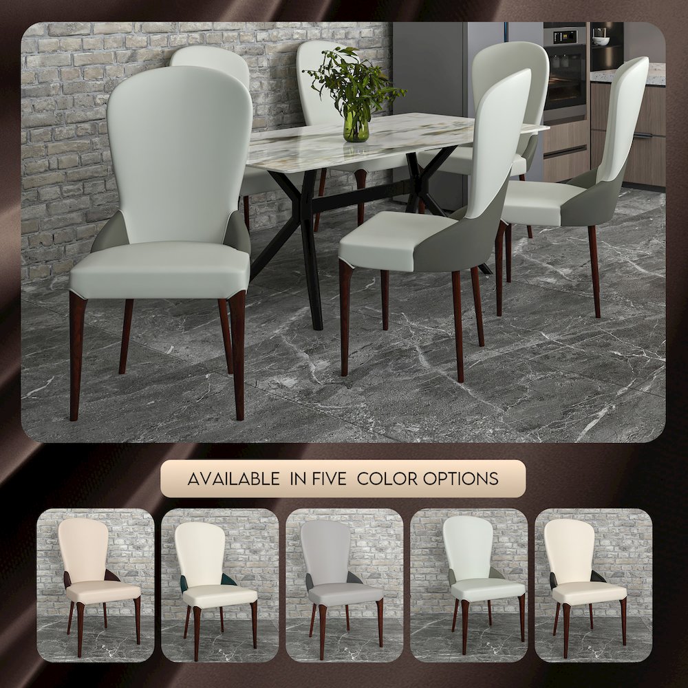 Havana Collection Modern Wooden Dining Chair in Toupe