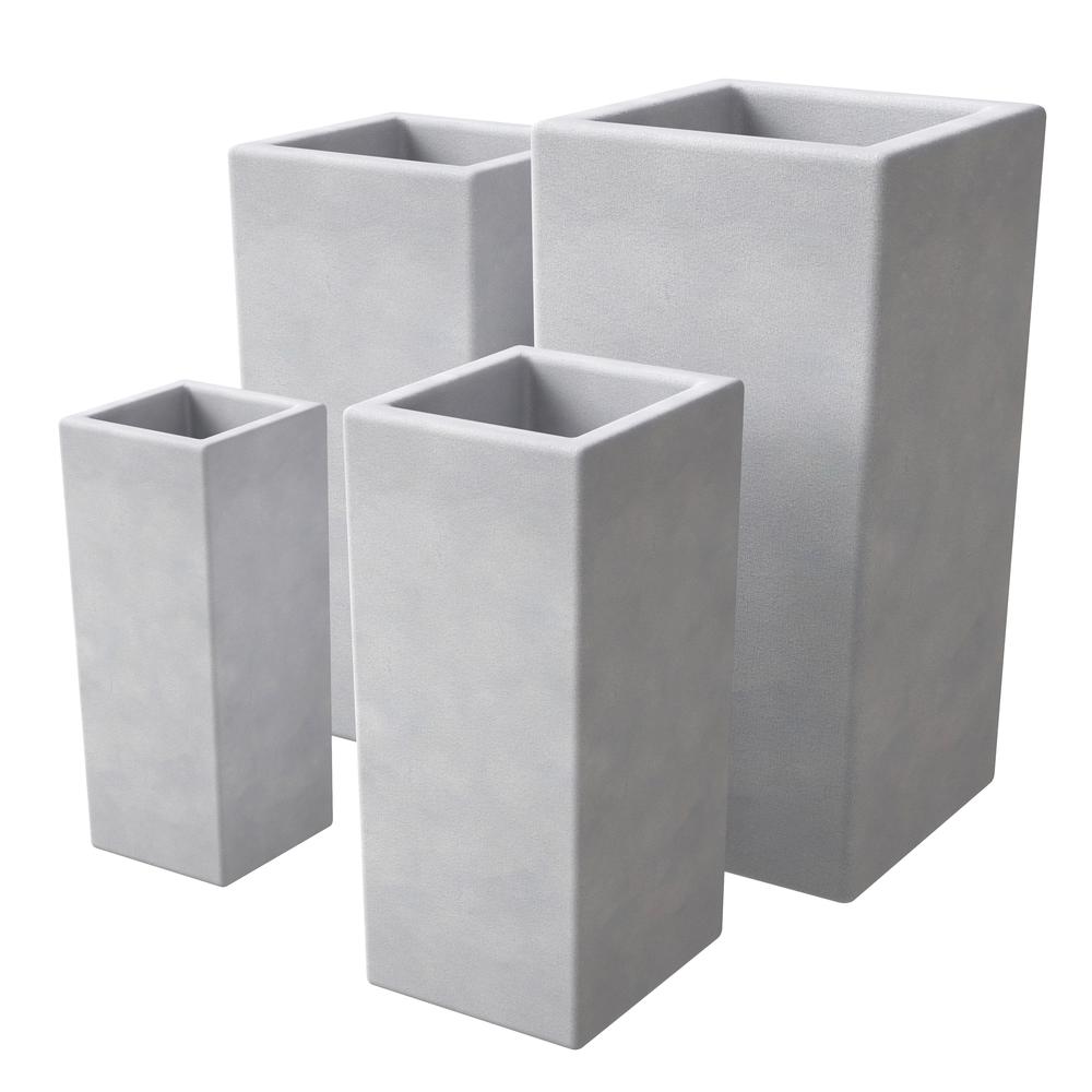 Terra Planter Set Aged Concrete