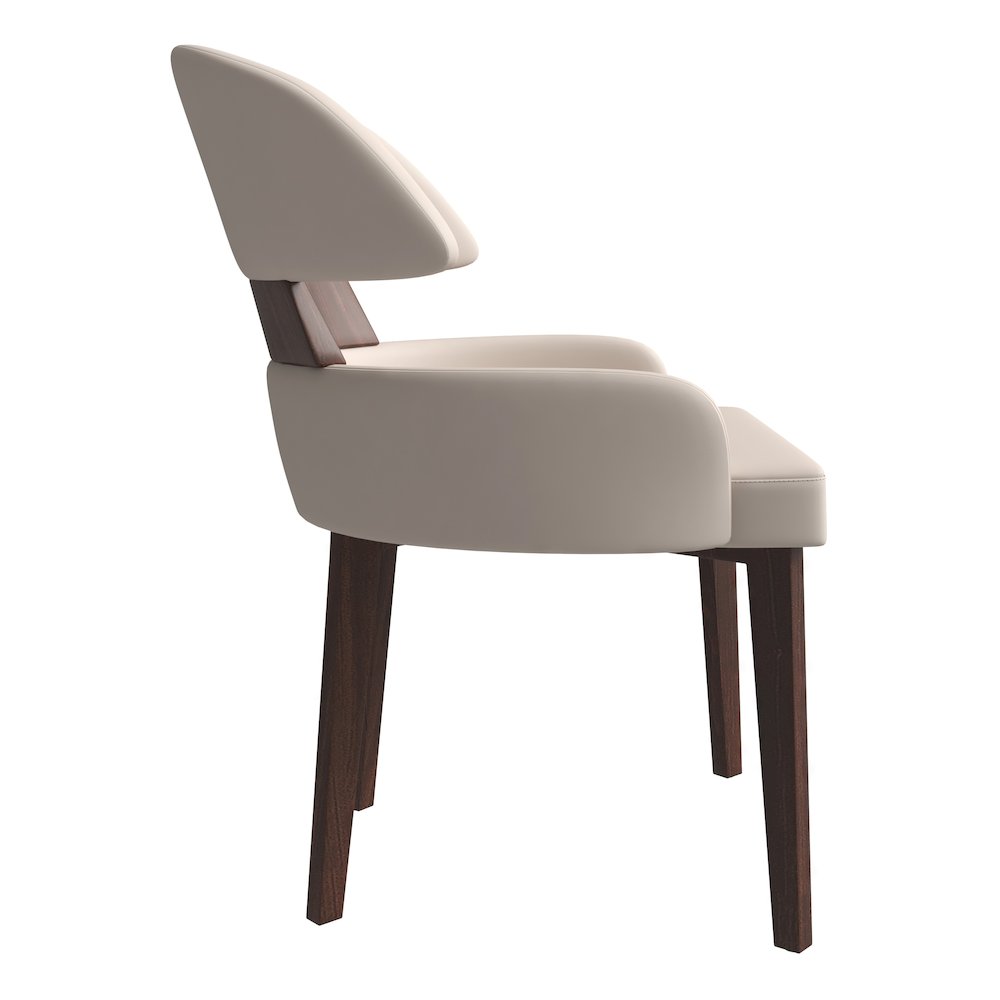 Ethos Collection Modern Wooden Dining Chair in Toupe