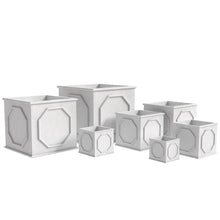 Sprout Series Poly Stone Planter in White