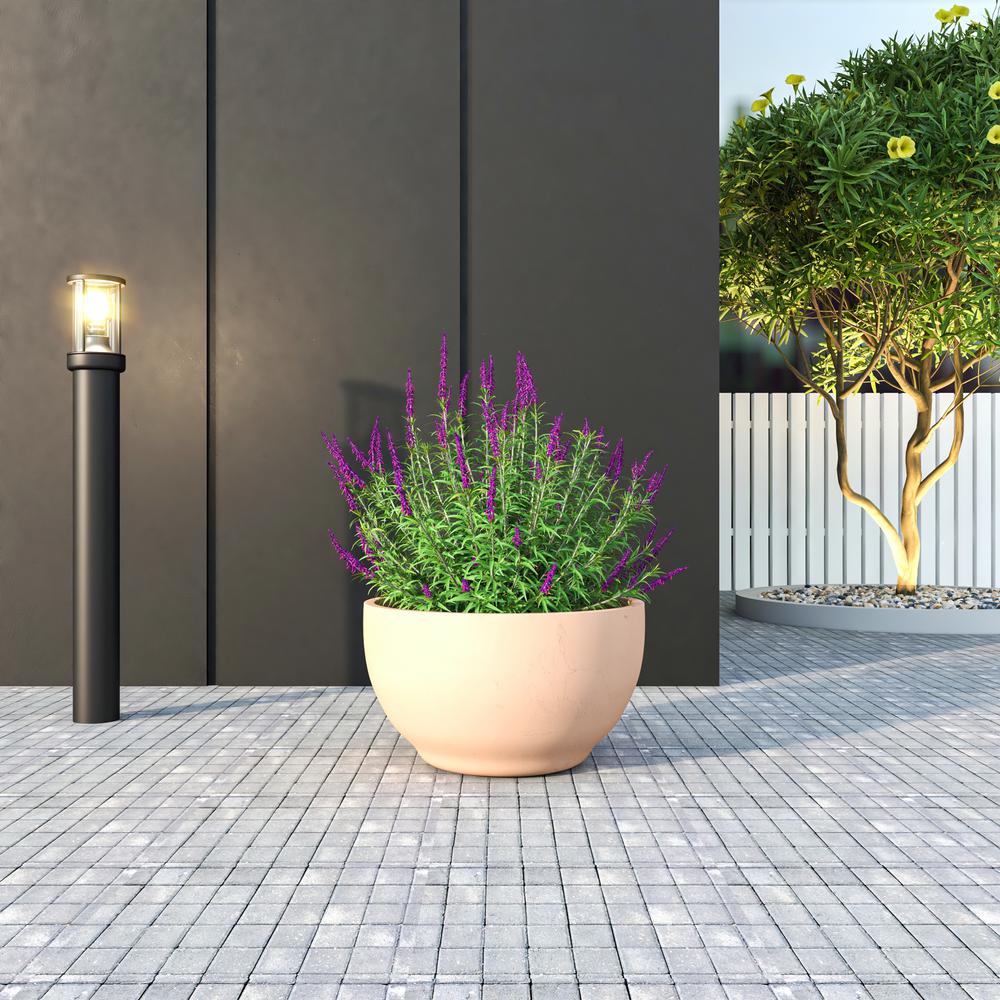 Hemisphere Poly Clay Planter in Terra cotta Color 14.9 Dia, 7.8 High