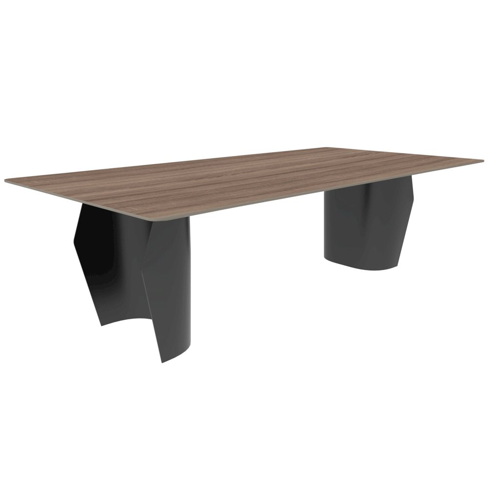 Zelan Series Modern Dining Table in Red Oak
