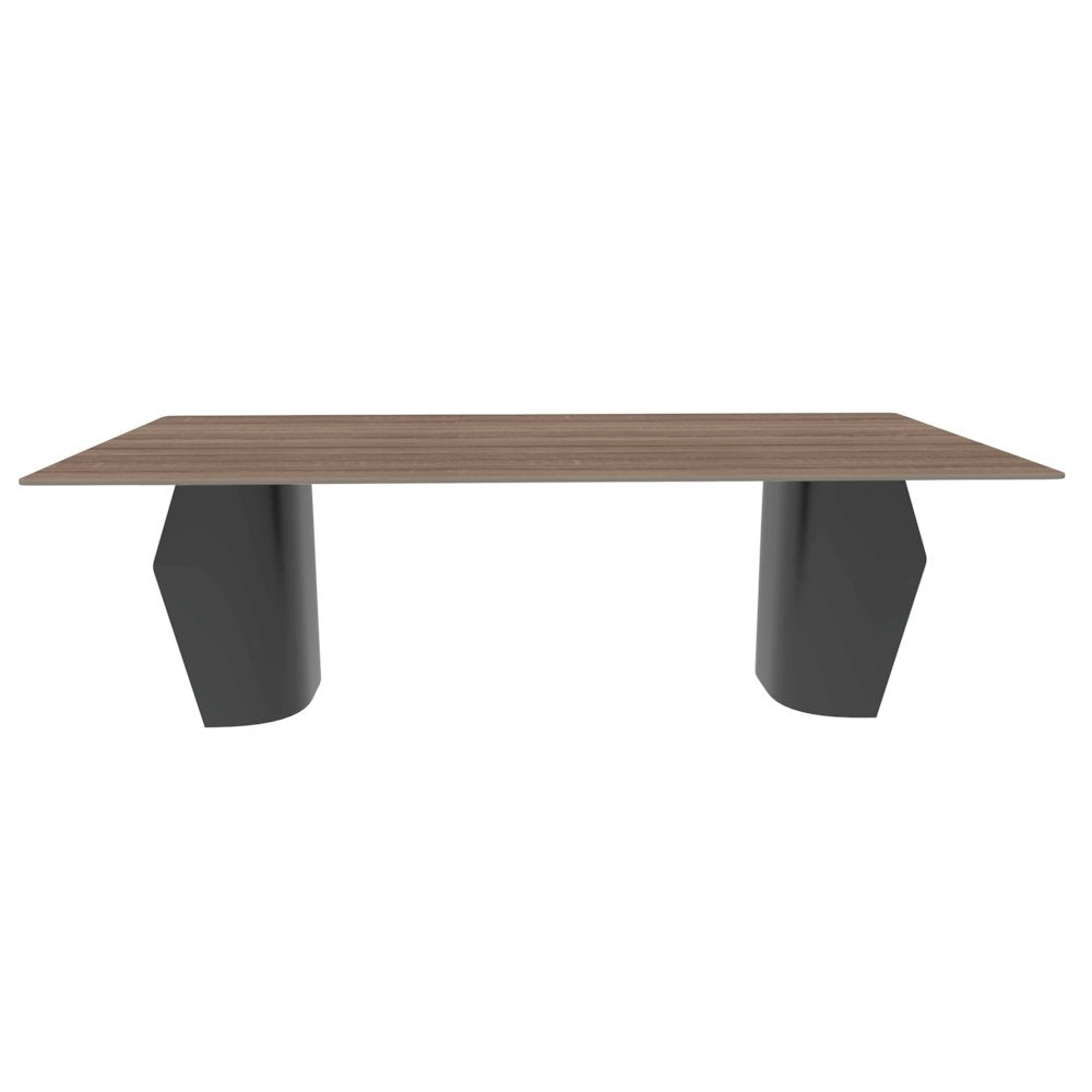 Zelan Series Modern Dining Table in Red Oak