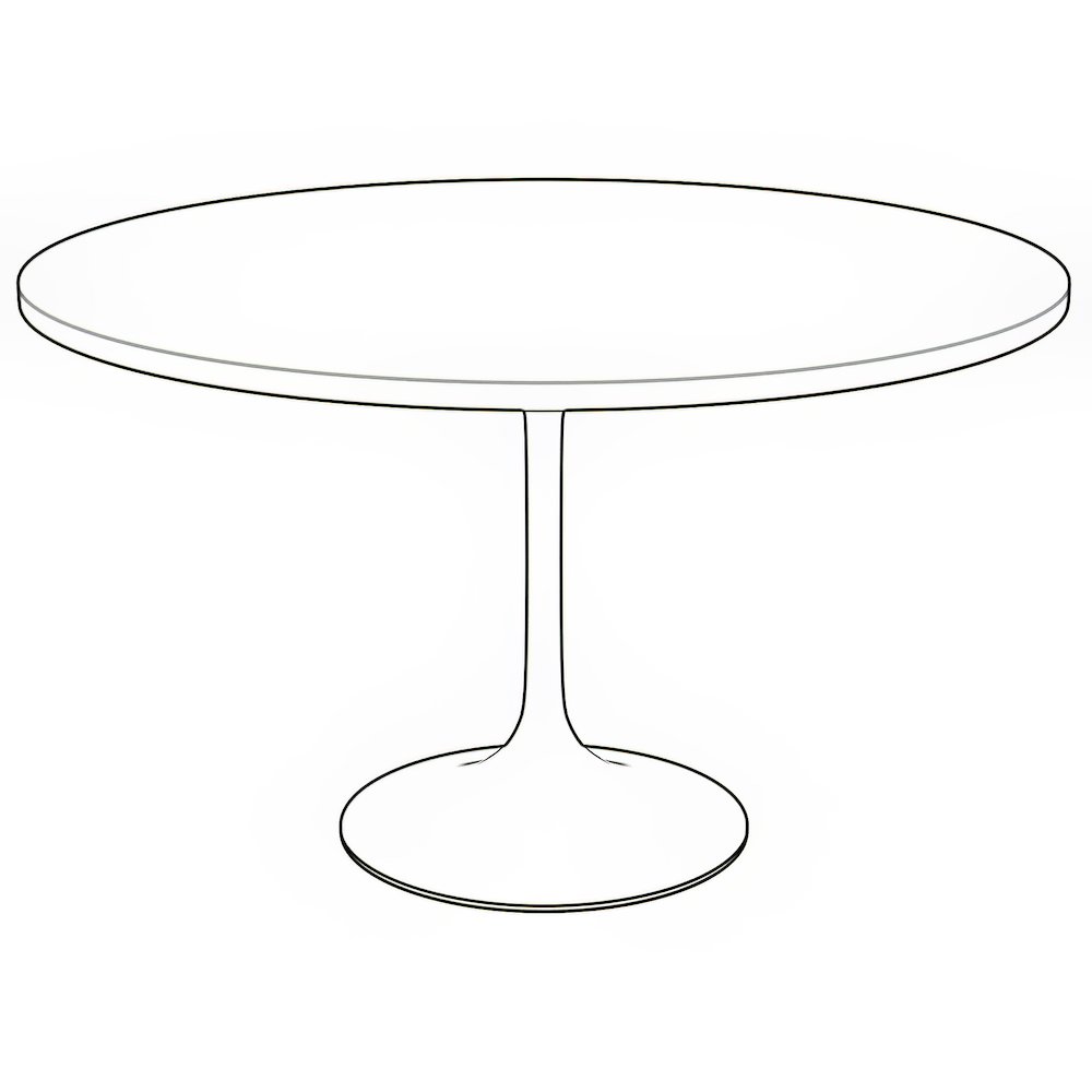 Verve Collection 48" Round Dining Table