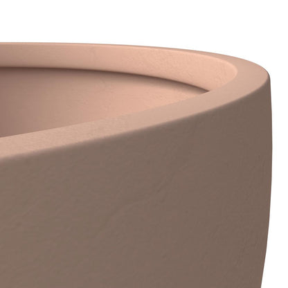 Hemisphere Poly Clay Planter in Terra cotta Color 14.9 Dia, 7.8 High