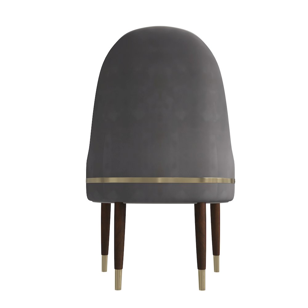 Elara Collection Wooden Dining Chair in Two-Tone Grey Set of 2