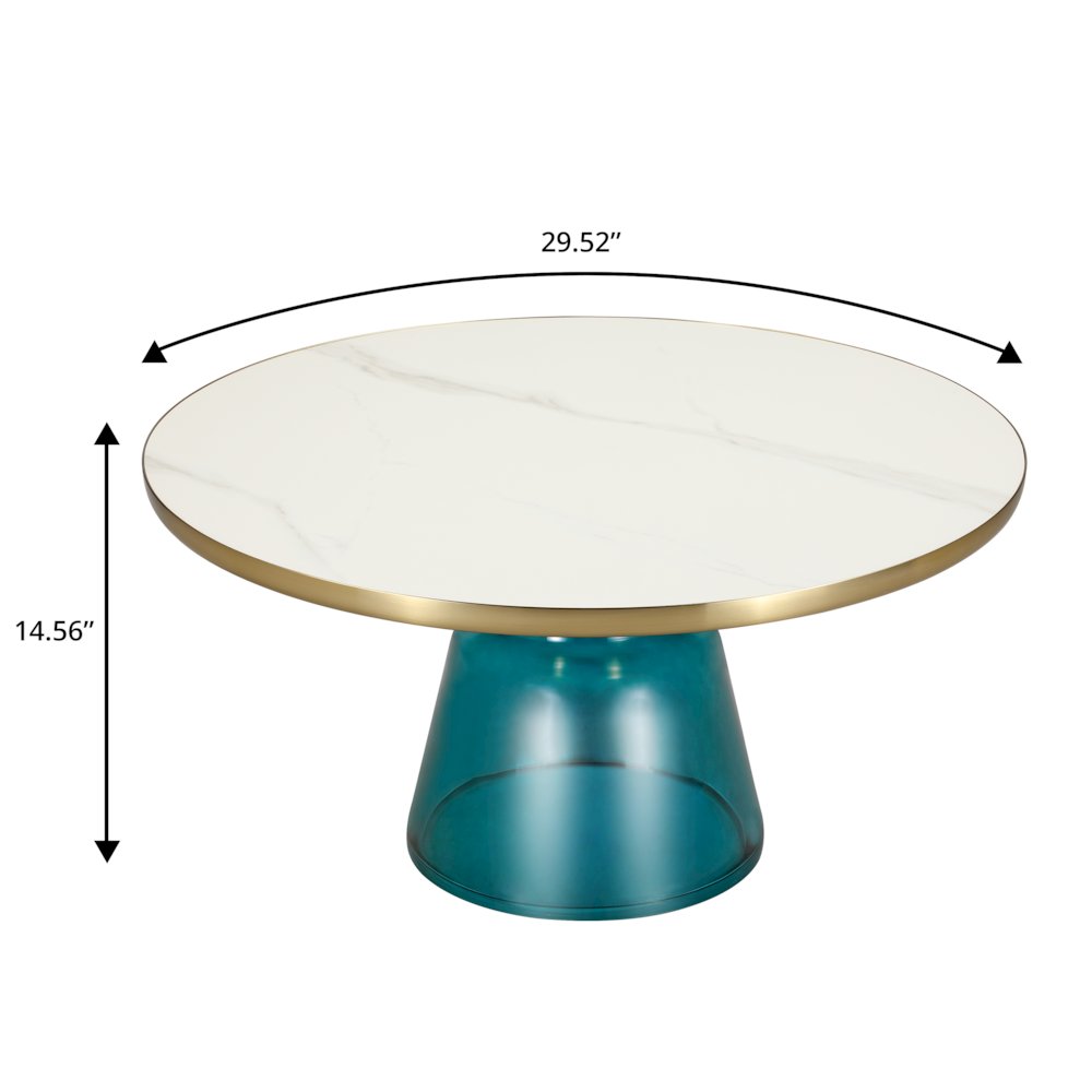 Tully Collection Glass Coffee Table