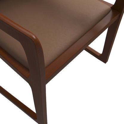Svelta Elegant Wooden Dining Chair in Brown