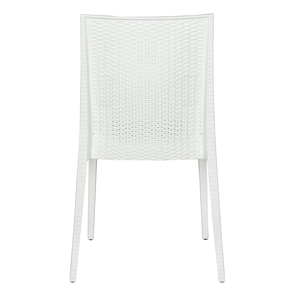 Weave Mace Indoor/Outdoor Dining Chair (Armless), Set of 4